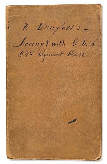 (CIVIL WAR.) DOUGLASS, FREDERICK. Autograph Manuscript Signed, "Fred'k Douglass" in third person within the text, his accounting book